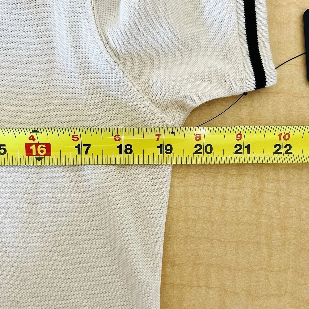 NWT True Religion Men's Crafted W/Pride Fog White/Black Tipping Polo Size Small